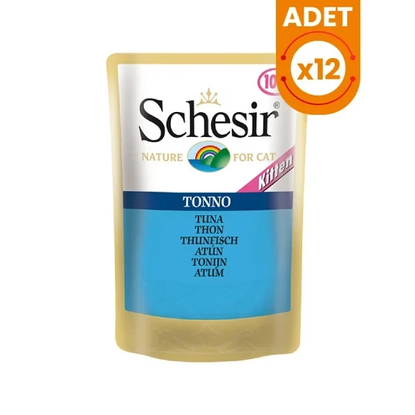 Schesir Kitten Ton Balıklı Pouch Konserve Kedi Maması