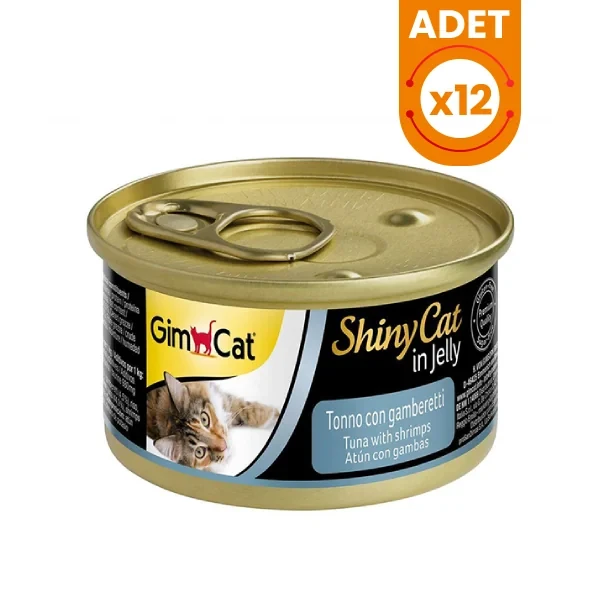 Gimcat Shinycat Tuna Balıklı Karidesli Konserve Kedi Maması
