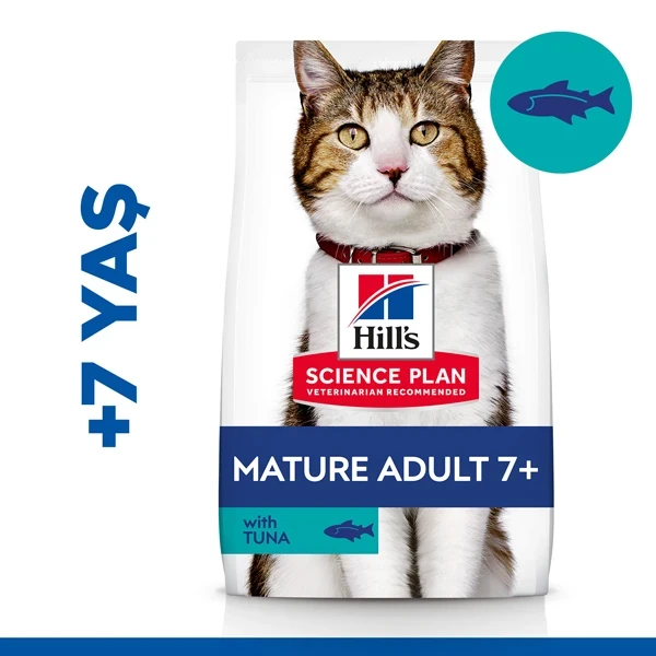 Hills Mature +7 Ton Balıklı Yaşlı Kedi Maması 1.5KG