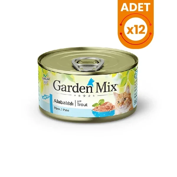 Garden Mix Alabalıklı Kıyılmış Tahılsız Konserve Kedi Maması
