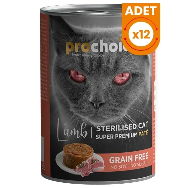 Pro Choice Sterilised Kuzulu Kısırlaştırılmış Konserve Kedi Maması