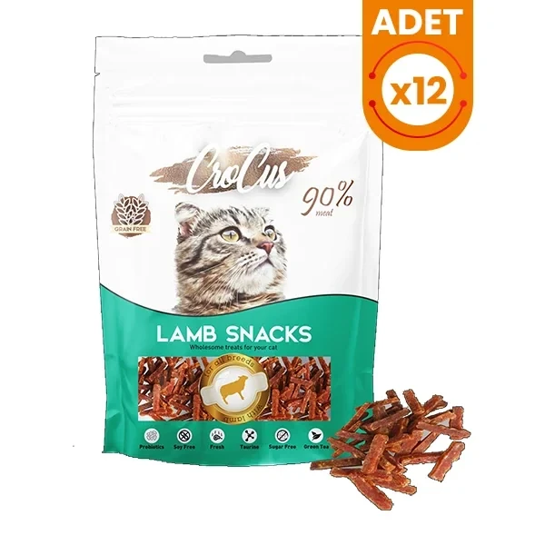 Crocus Snack Kuzulu Tahılsız Kedi Ödül Maması